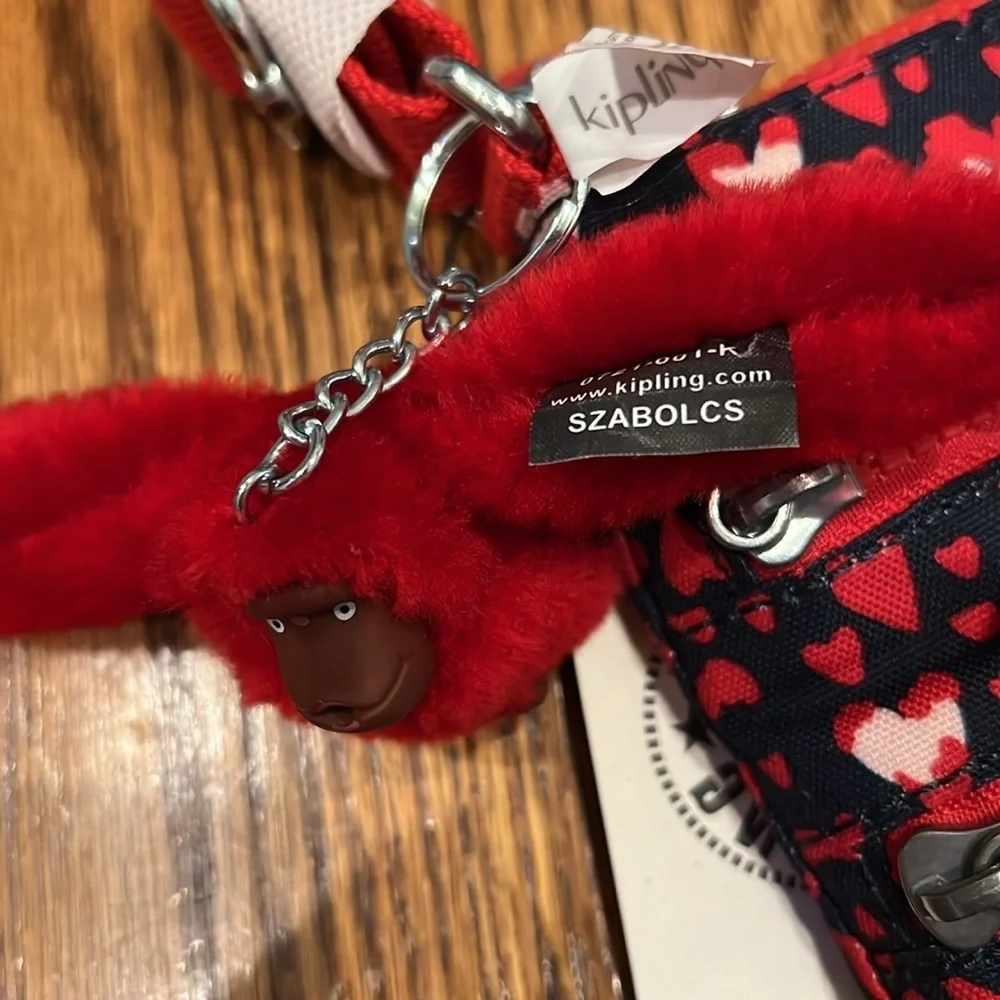 Kipling Abner Crossbody in Heart Festival Pattern NWT - Picture 3 of 7